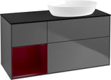 Villeroy & Boch Waschtischunterschrank Finion FA42G 1200 mm Glossy White Lacquer mit Beleuchtung
