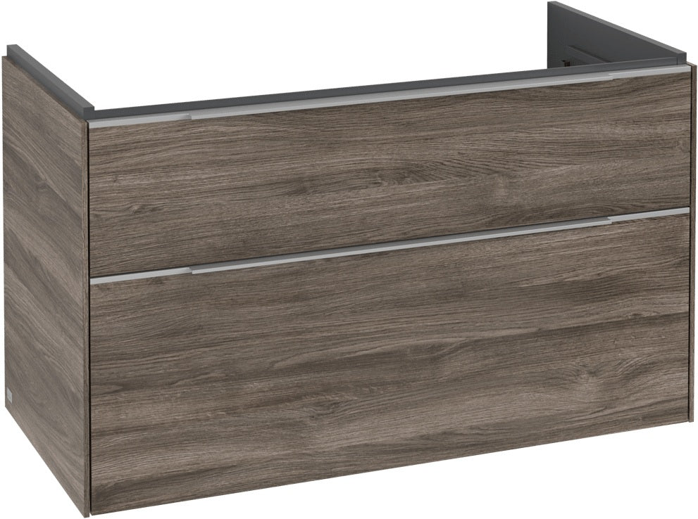 Villeroy & Boch Subway 3.0 Waschtischunterschrank C570L0 Brilliant White mit LED-Beleuchtung und SoftClosing