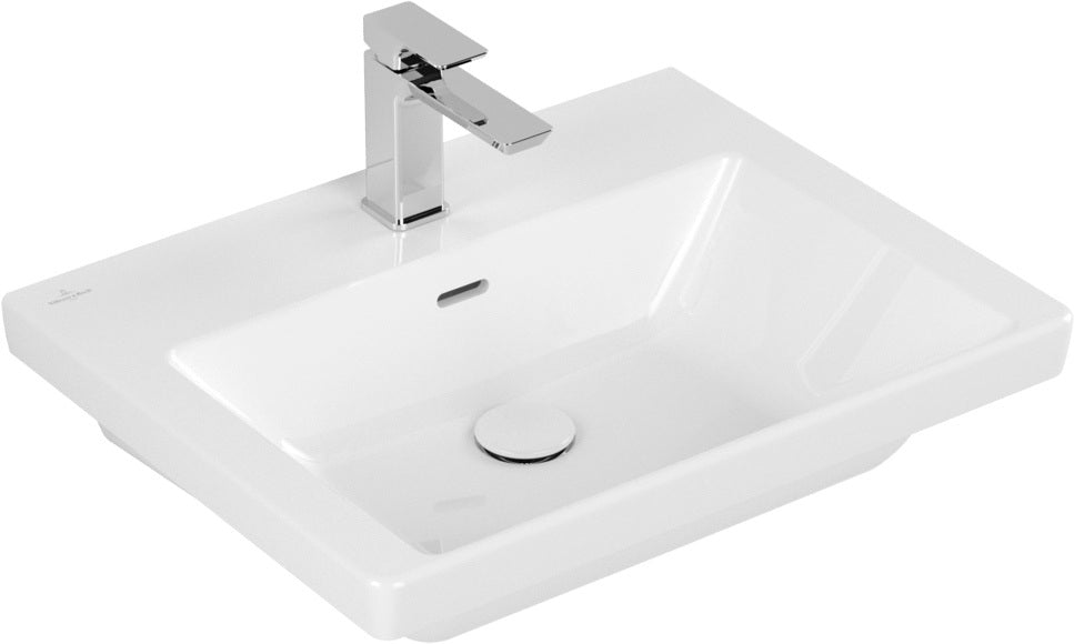 Villeroy & Boch Subway 3.0 Schrankwaschtisch 600x470mm TitanCeram Weiß Alpin