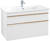 Villeroy & Boch Waschtischunterschrank VENTICELLO 953 mm Santana Oak mit 2 Auszügen und Glasabtrennungen