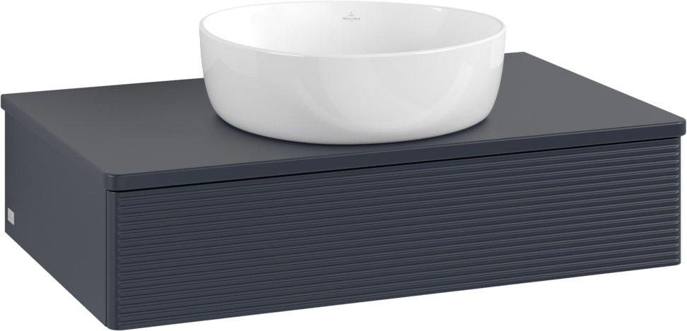 Villeroy & Boch Waschtischunterschrank Antao 800 mm Anthrazit Matt mit Auszugsbeleuchtung