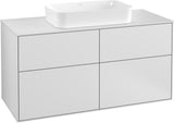 Villeroy & Boch Finion Waschtischunterschrank 1200 mm Anthrazit Matt mit LED-Beleuchtung