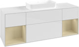 Villeroy & Boch Finion Waschtischunterschrank 1600 mm Glossy White Lacquer mit Beleuchtung