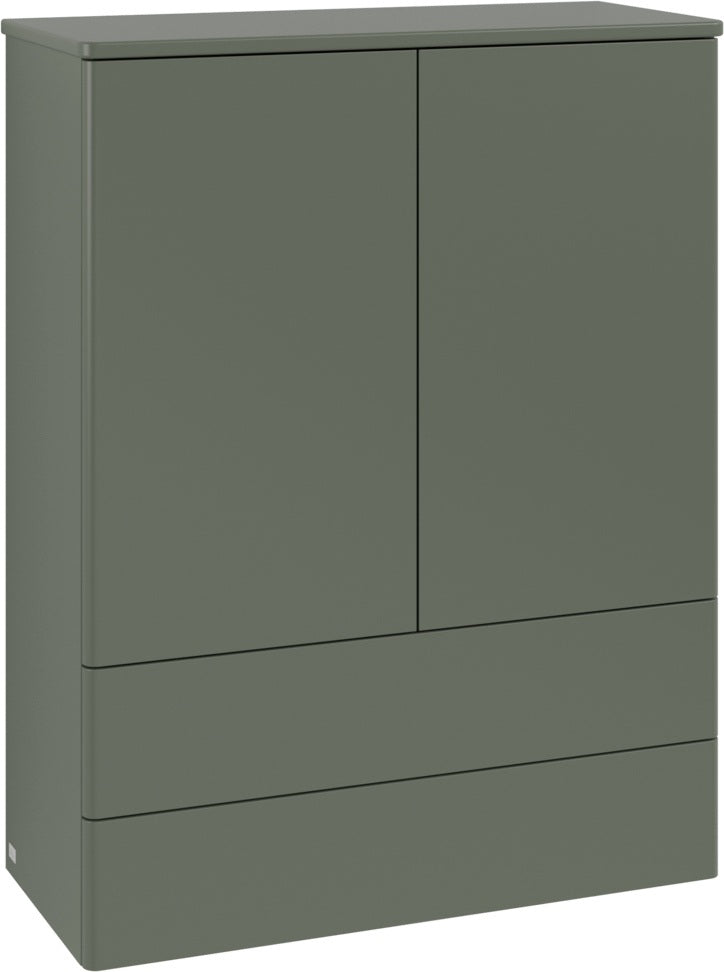 Villeroy & Boch Antao Highboard L47000 – 814 mm, Glossy White Lacquer, LED-Beleuchtung