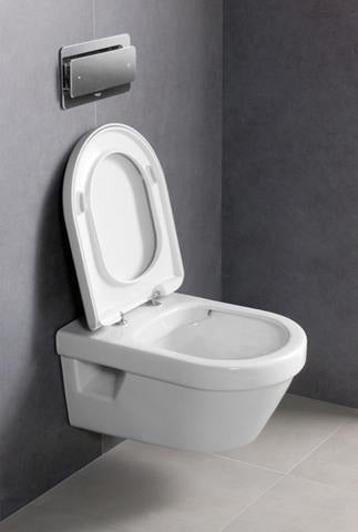 Villeroy & Boch Architectura WC-Set 5684HR spülrandlos mit SoftClosing 370x530mm Weiß