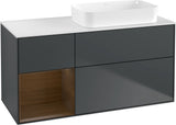 Villeroy & Boch Finion Waschtischunterschrank 1200 mm Glossy White mit Beleuchtung