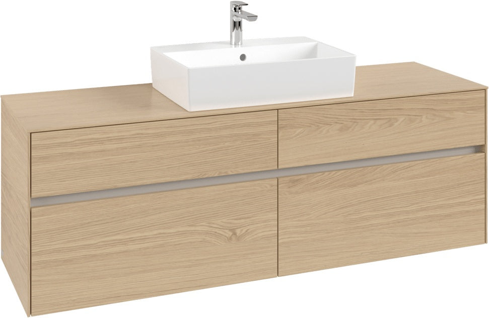Villeroy & Boch Waschtischunterschrank Collaro C134 Nordic Oak 1600 mm mit 4 Auszügen