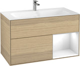 Villeroy & Boch Finion Waschtischunterschrank 996 mm White Matt Lacquer mit Beleuchtung