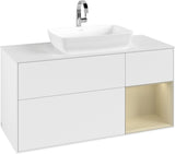 Villeroy & Boch Waschtischunterschrank Finion G831G 1200 mm Glossy White Lacquer mit Beleuchtung