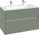 Villeroy & Boch Waschbeckenunterschrank Collaro C13900 in White Oak – 996 mm, 2 Auszüge, SoftClosing