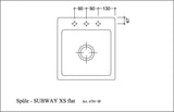 Villeroy & Boch Subway 45 XS flat Einbauspüle Ebony CeramicPlus 440x475mm Keramik