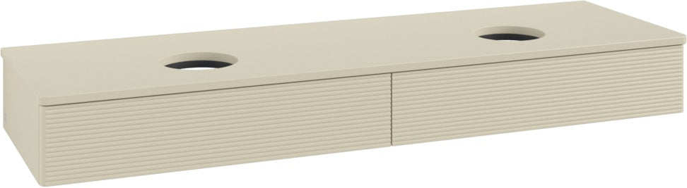 Villeroy & Boch Waschtischunterschrank Antao 1600 mm Anthrazit Matt Lack 2 Auszüge