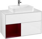 Villeroy & Boch Finion Waschtischunterschrank 1000 mm White Matt Lacquer mit LED-Beleuchtung