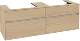 Villeroy & Boch Waschtischunterschrank Collaro C024 Nordic Oak 1600 mm mit 4 Auszügen