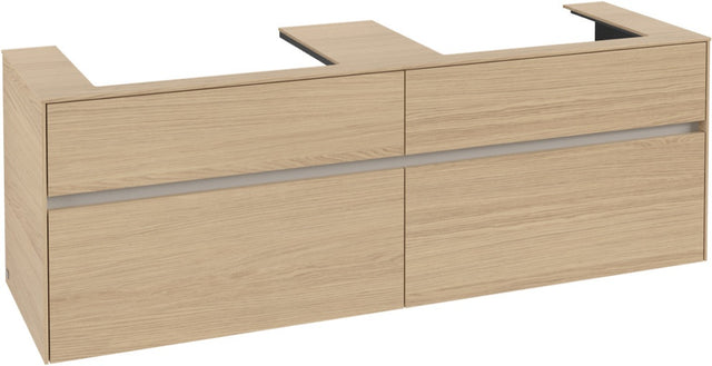 Villeroy & Boch Waschtischunterschrank Collaro C024 Nordic Oak 1600 mm mit 4 Auszügen