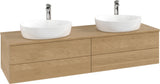 Villeroy & Boch Antao Waschtischunterschrank 1600 mm Warm Walnut mit 4 Auszügen und Beleuchtung