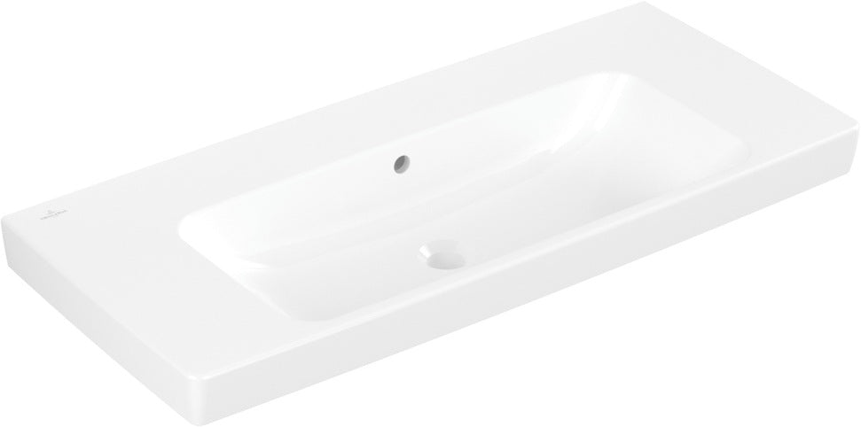 Villeroy & Boch Architectura Wandwaschbecken 1000x445mm Weiß Alpin – Rechteckig, Ohne Hahnloch