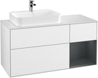 weiß / Mitteldichte Faserplatte (MDF) / F401H G 1200x603x501mm Glossy White