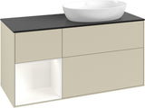 Villeroy & Boch Waschtischunterschrank Finion FA42G 1200 mm Glossy White Lacquer mit Beleuchtung