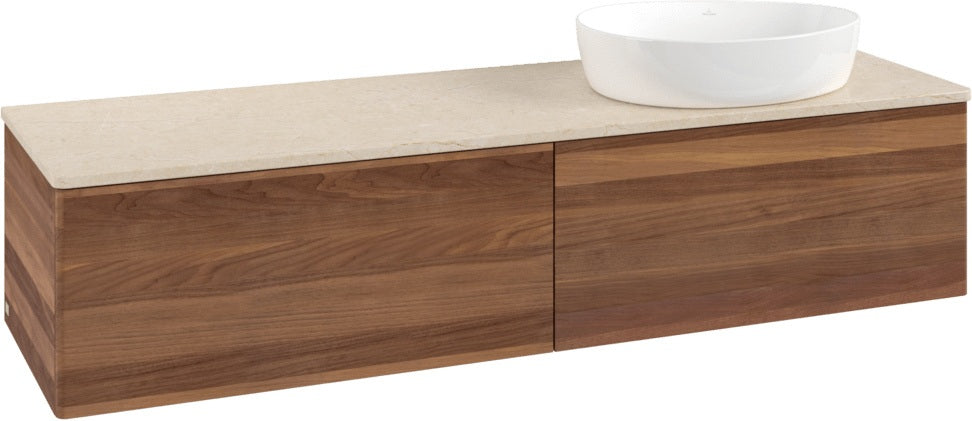 Villeroy & Boch Waschbeckenunterschrank Antao K38013 1600 mm Warm Walnut mit Push-to-open