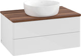 Villeroy & Boch Antao Waschtischunterschrank 800 mm Glossy White Lacquer mit LED-Auszugsbeleuchtung