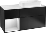 Villeroy & Boch Finion Waschbeckenunterschrank 1200 mm Glossy White Lacquer mit LED-Beleuchtung