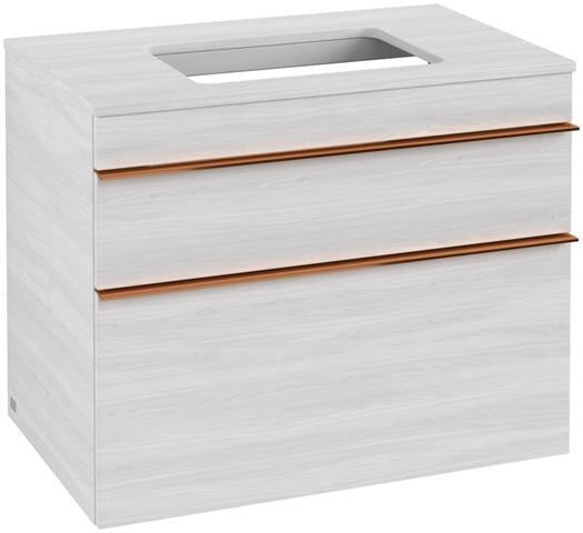 Villeroy & Boch Venticello Waschtischunterschrank 757 mm Glossy White mit 2 Auszügen