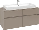 Villeroy & Boch Waschbeckenunterschrank Collaro C091 B0 1200 mm Taupe mit Beleuchtung