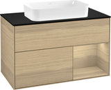 Villeroy & Boch Waschtischunterschrank Finion F252G 1000 mm Glossy White Lacquer mit LED-Beleuchtung