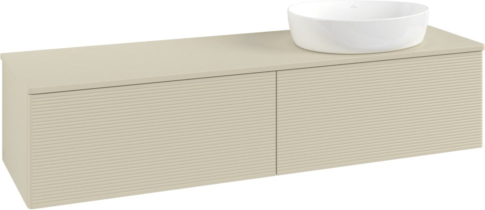 Villeroy & Boch Antao Waschtischunterschrank 1600 mm Anthracite Matt Lack 2 Auszüge