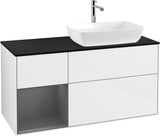 Villeroy & Boch Finion Waschtischunterschrank 1200 mm Glossy White Lacquer mit Beleuchtung