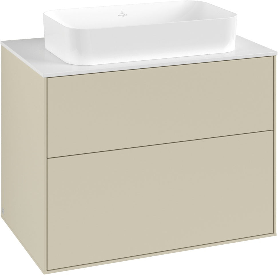 Villeroy & Boch Waschtischunterschrank Finion F6310 800 mm Glossy White Lacquer