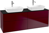 Villeroy & Boch Finion Waschbeckenunterschrank 1600 mm Glossy White Lacquer mit Beleuchtung