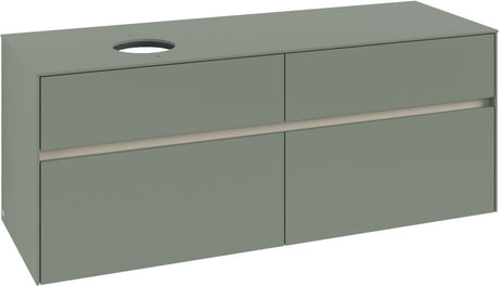 Villeroy & Boch Waschbeckenunterschrank Collaro C046 B0 1400 mm White Oak mit Beleuchtung