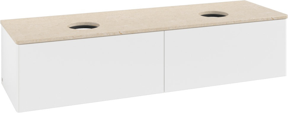 Villeroy & Boch Antao Waschtischunterschrank 1600 mm White Matt Lacquer, 2 Auszüge