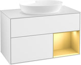 Villeroy & Boch Finion Waschtischunterschrank FA21GFGF 1000 mm Glossy White Lacquer
