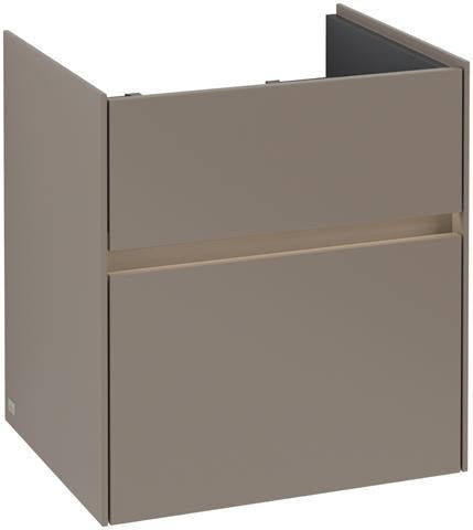 Villeroy & Boch Collaro Waschtischunterschrank 510 mm White Wood mit LED-Beleuchtung und 2 Auszügen