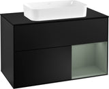 Villeroy & Boch Waschtischunterschrank Finion F252G 1000 mm Glossy White Lacquer mit LED-Beleuchtung