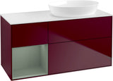 Villeroy & Boch Finion Waschtischunterschrank 1200 mm Glossy White Lacquer mit Beleuchtung