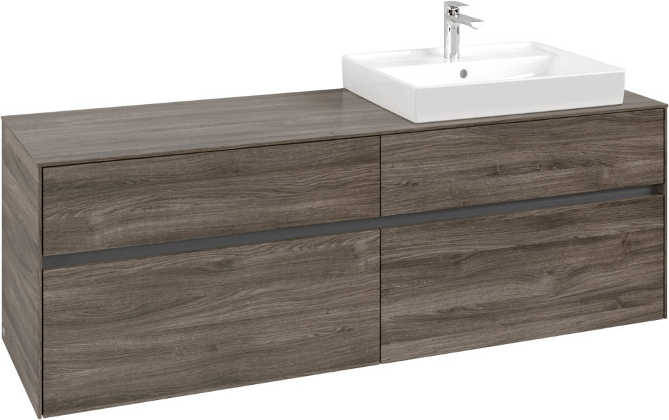 Villeroy & Boch Waschtischunterschrank Collaro C02300 1600 mm Stone Oak mit 4 Auszügen und SoftClosing
