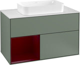 Villeroy & Boch Waschtischunterschrank Finion G241GF Glossy White Lacquer 1000 mm mit Beleuchtung