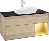 Villeroy & Boch Finion Waschbeckenunterschrank 1200 mm Glossy White Lacquer mit Beleuchtung