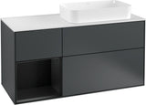 Villeroy & Boch Waschtischunterschrank Finion F271G 1200 mm Glossy White Lacquer mit Beleuchtung