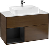 Villeroy & Boch Finion Waschtischunterschrank 1000 mm White Matt Lacquer mit LED-Beleuchtung
