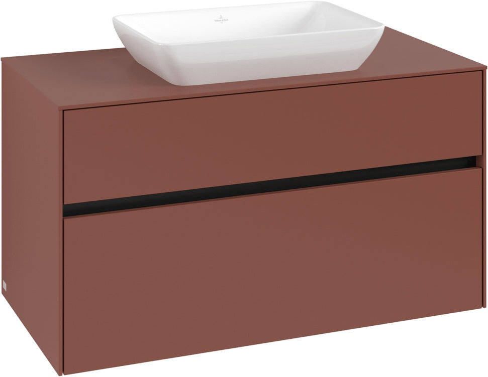 Villeroy & Boch Waschtischunterschrank Collaro C109 B0 1000 mm White Oak mit LED-Beleuchtung und SoftClosing