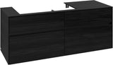 Villeroy & Boch Waschtischunterschrank Collaro C089 B0 1400 mm Black Oak mit LED-Beleuchtung