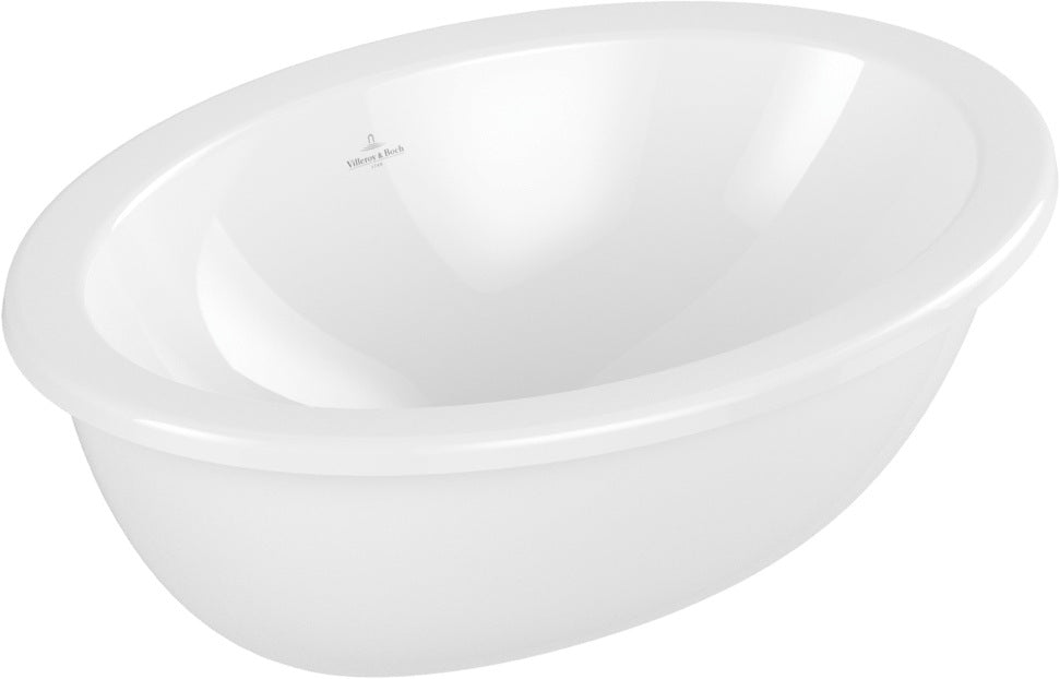 Villeroy & Boch Einbauwaschbecken Loop & Friends 4A62 Oval 570x410mm Weiß Alpin