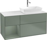 Villeroy & Boch Finion Waschbeckenunterschrank 1200 mm Glossy White Lacquer mit Beleuchtung
