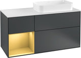 Villeroy & Boch Waschtischunterschrank Finion F271G 1200 mm Glossy White Lacquer mit Beleuchtung