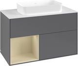Villeroy & Boch Finion Waschtischunterschrank 1000 mm Glossy White Lacquer – mit LED-Beleuchtung & SoftClosing